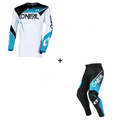 Мотокрос екип O'NEAL HARDWEAR AIR SLAM BLACK/TEAL V.25