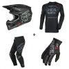 Мотокрос комплект O'NEAL STATIC BLACK/GRAY V.25- 4 части