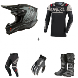 Мотокрос комплект O'NEAL PRODIGY FIVE FOUR BLACK/GRAY V.25- 5 части Мотокрос комплект O'NEAL PRODIGY FIVE FOUR BLACK/GRAY V.25- 5 части