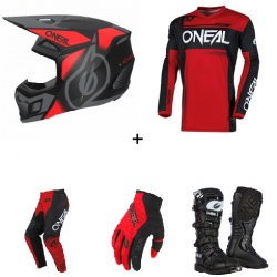 Мотокрос комплект O`NEAL ELEMENT RACEWEAR BLACK/RED V.25- 5 части Мотокрос комплект O`NEAL ELEMENT RACEWEAR BLACK/RED V.25- 5 части