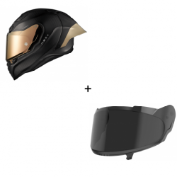 Каска NEXX X.R3R ZERO PRO 2 CARBON GOLD + Визьор SMOKE