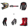 Мотокрос комплект O`NEAL ELEMENT RACEWEAR BLACK/GRAY/RED V.25- 6 части