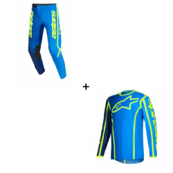 Мотокрос екип ALPINESTARS FLUID APEX BLUE/YEL - 2 Части
