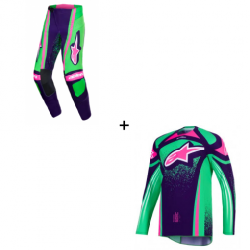 Мотокрос екип ALPINESTARS TECHSTAR NOMUR PURP/GR/PINK - 2 Части