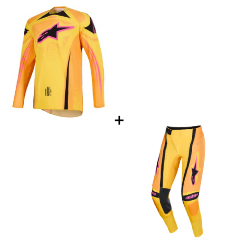 Мотокрос екип ALPINESTARS TECHSTAR NOMUR OR/YL/PINK - 2 Части Мотокрос екип ALPINESTARS TECHSTAR NOMUR OR/YL/PINK - 2 Части