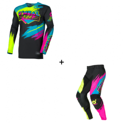 Мотокрос екипировка O'NEAL MAYHEM RESEDA BLACK/NEON YELLOW V.26 - 2 части Мотокрос екипировка O'NEAL MAYHEM RESEDA BLACK/NEON YELLOW V.26 - 2 части