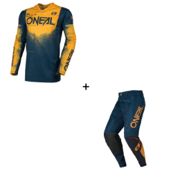 Мотокрос екипировка O'NEAL HARDWEAR SWIPE NAVY BLUE/TANGERINE V.26 - 2 части Мотокрос екипировка O'NEAL HARDWEAR SWIPE NAVY BLUE/TANGERINE V.26 - 2 части