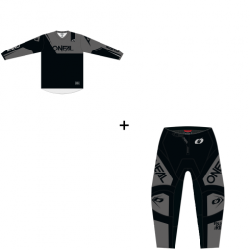 Детска мотокрос екипировка O'NEAL ELEMENT RACEWEAR BLACK/GRAY V.26 - 2 части Детска мотокрос екипировка O'NEAL ELEMENT RACEWEAR BLACK/GRAY V.26 - 2 части