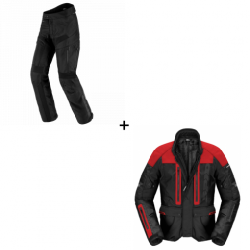 Мото екип  SPIDI TRAVELER 3 EVO SHORT BLACK/RED - 2 части