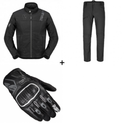Мото екип SPIDI CORSA H2out BLACK - 3 части