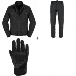 Мото екип SPIDI RW H2OUT Black - 3 части