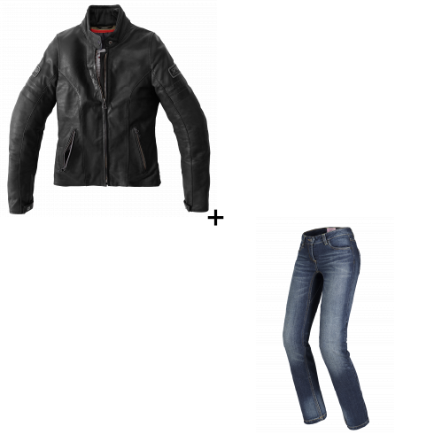 Дамски мото екип SPIDI VINTAGE Black - 2 части Дамски мото екип SPIDI VINTAGE Black - 2 части
