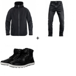 Мото екип JOHN DOE XTM RIP STOP BLACK - 3 части Мото екип JOHN DOE XTM RIP STOP BLACK - 3 части