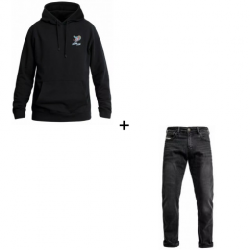 Мото екипт JOHN DOE SNAKE II BK - 2 части