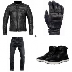 Кожен комплект JOHN DOE STORM PERFORATED BLACK - 4 части Кожен комплект JOHN DOE STORM PERFORATED BLACK - 4 части