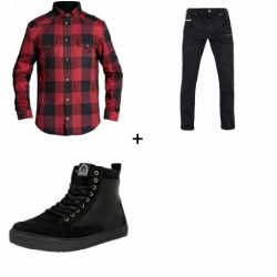 Комплект JOHN DOE MOTOSHIRT RED - 3 части