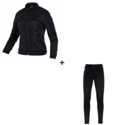 Дамски комплект JOHN DOE AERO MESH BLACK - 2 части