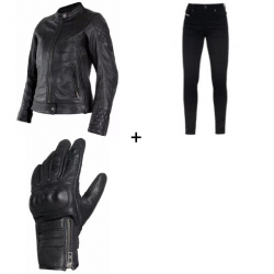 Дамски кожен комплект  JOHN DOE 4W ADINA LEATHER BK - 3 части