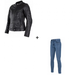 Дамски комплект JOHN DOE J 4W ADINA LEATHER BK - 2 части