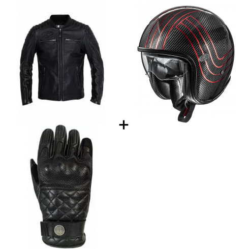 Комплект каска PREMIER Vintage Platinum Edition Carbon - 3 части Комплект каска PREMIER Vintage Platinum Edition Carbon - 3 части