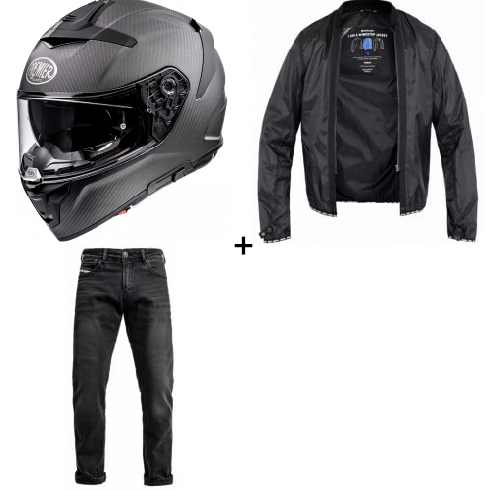 Комплект каска PREMIER DEVIL CARBON BM MATT - 3 части Комплект каска PREMIER DEVIL CARBON BM MATT - 3 части