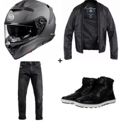 Комплект каска PREMIER DEVIL CARBON BM MATT - 4 части