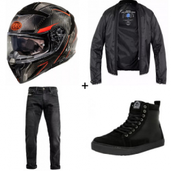 Комплект каска PREMIER DEVIL CARBON ST2 - 4 части