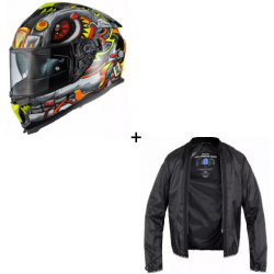 Комплект каска PREMIER Typhoon LY Graphic 12 - 2 части