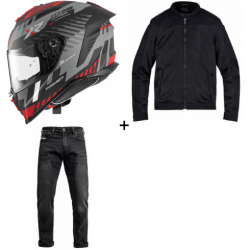 Комплект каска PREMIER HYPER XR 92BM - 3 части