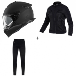 Дамски комплект каска PREMIER STRTFGHTR U9BM - 2 части