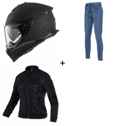 Дамски комплект каска PREMIER STRTFGHTR U9BM - 3 части