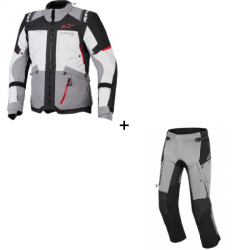 Мото екип ALPINESTARS Andes v4 Drystar® GRAY/BLACK/RD - 2 части