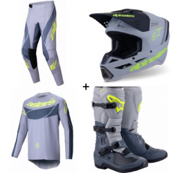 Мотокрос екип ALPINESTARS TECHSTAR DREEM GRAY - 4 части