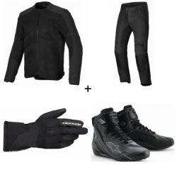 Мото комплект ALPINESTARS C-1 AIR BLK - 4 части