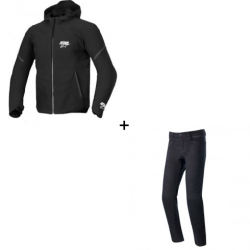 Мото комплект ALPINESTARS Aeroshell WP BLACK - 2 части Мото комплект ALPINESTARS Aeroshell WP BLACK - 2 части