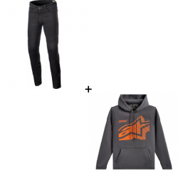 Мото комплект ALPINESTARS Copper V3 BLACK - 2 части