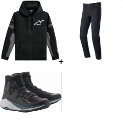 Мото комплект ALPINESTARS ESEMEX BLACK/CHARCOAL - 3 части Мото комплект ALPINESTARS ESEMEX BLACK/CHARCOAL - 3 части
