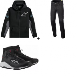 Мото комплект ALPINESTARS ESEMEX BLACK/CHARCOAL - 3 части
