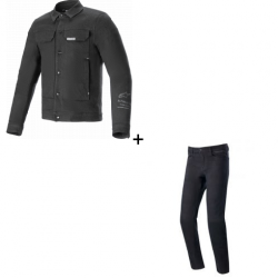 Комплект мото риза ALPINESTARS GARAGE GRAY/BK - 2 части Комплект мото риза ALPINESTARS GARAGE GRAY/BK - 2 части