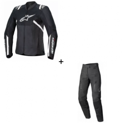 Комплект дамско мото яке ALPINESTARS STELLA T-SPS AIR V2 BK/WHT - 2 части Комплект дамско мото яке ALPINESTARS STELLA T-SPS AIR V2 BK/WHT - 2 части