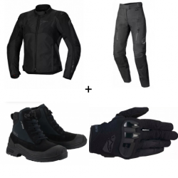Комплект дамско яке ALPINESTARS Stella T-Jaws V4 Waterproof BLACK - 4 части Комплект дамско яке ALPINESTARS Stella T-Jaws V4 Waterproof BLACK - 4 части