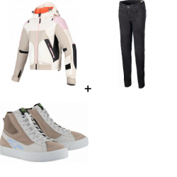 Комплект дамско яке ALPINESTARS MOLLY Air Pink/Sand -3 части Комплект дамско яке ALPINESTARS MOLLY Air Pink/Sand -3 части