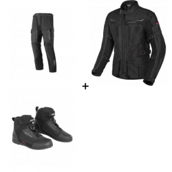 Мото комплект  SECA DISCOVERY BLACK - 3 части