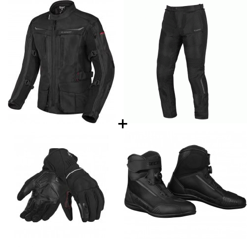 Мото комплект SECA DISCOVERY BLACK - 4 части Мото комплект SECA DISCOVERY BLACK - 4 части