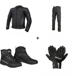 Мото комплект SECA HOOLIGAN AIR BLACK - 4 части Мото комплект SECA HOOLIGAN AIR BLACK - 4 части