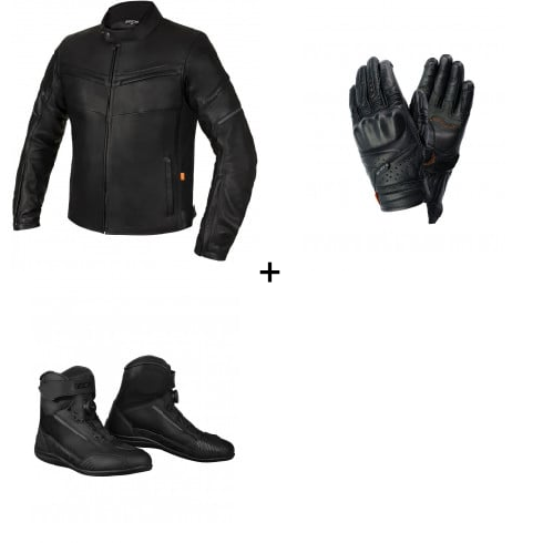 Комплект кожено мото яке SECA DARKSIDE TFL BLACK - 3 части Комплект кожено мото яке SECA DARKSIDE TFL BLACK - 3 части