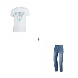 Комплект МОТО ТЕНИСКА SECA GEO SIGN WHITE - 2 части Комплект МОТО ТЕНИСКА SECA GEO SIGN WHITE - 2 части