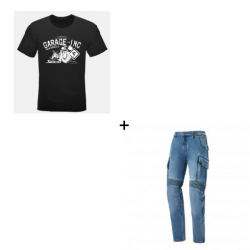 Комплект мото тениска SECA GARAGE BLACK - 2 части Комплект мото тениска SECA GARAGE BLACK - 2 части