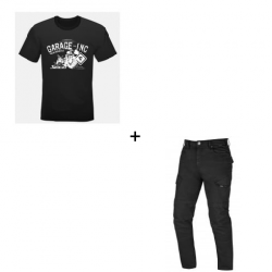 Комплект мото тениска SECA GARAGE BLACK - 2 части Комплект мото тениска SECA GARAGE BLACK - 2 части