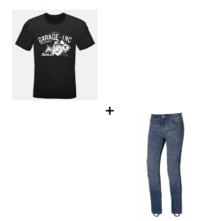 Комплект мото тениска SECA GARAGE BLACK - 2 части Комплект мото тениска SECA GARAGE BLACK - 2 части